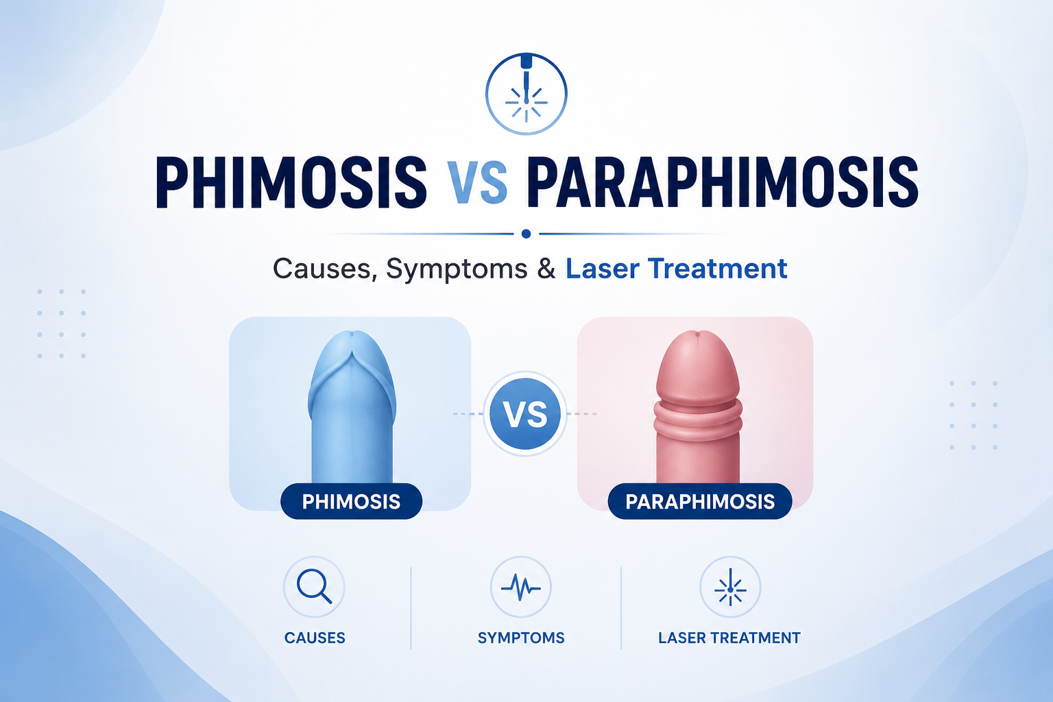 Phimosis vs Paraphimosis: Causes, Symptoms & Laser Treatment