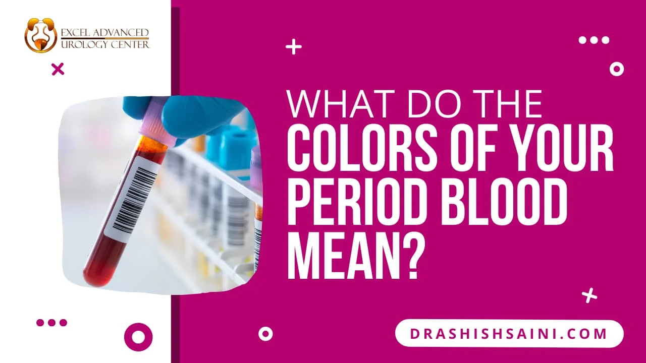 The different colors of period blood and what they mean.